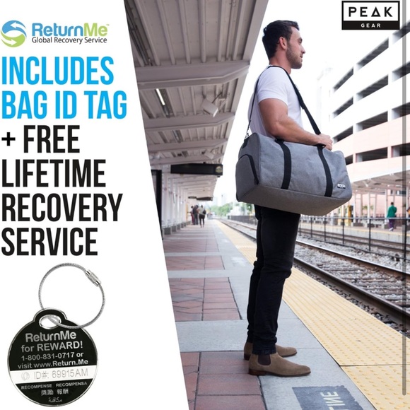 Peak Gear Duffle Bag for Travel 42L..(NWT)grey - Picture 3 of 5